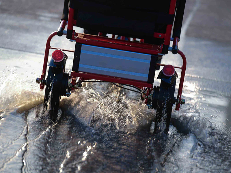 Foldable 3 wheel electric scooter mobility scooter Red - Image 6