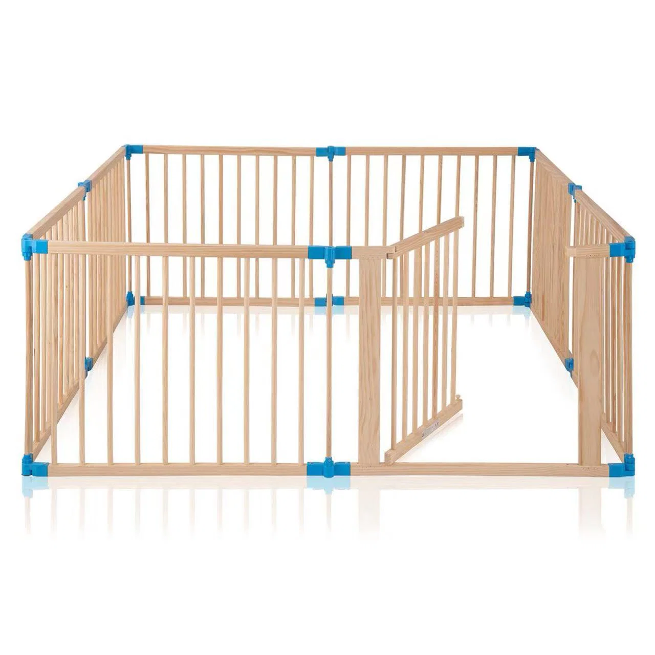 WOODEN BABY PLAYPEN 8PC - Image 4