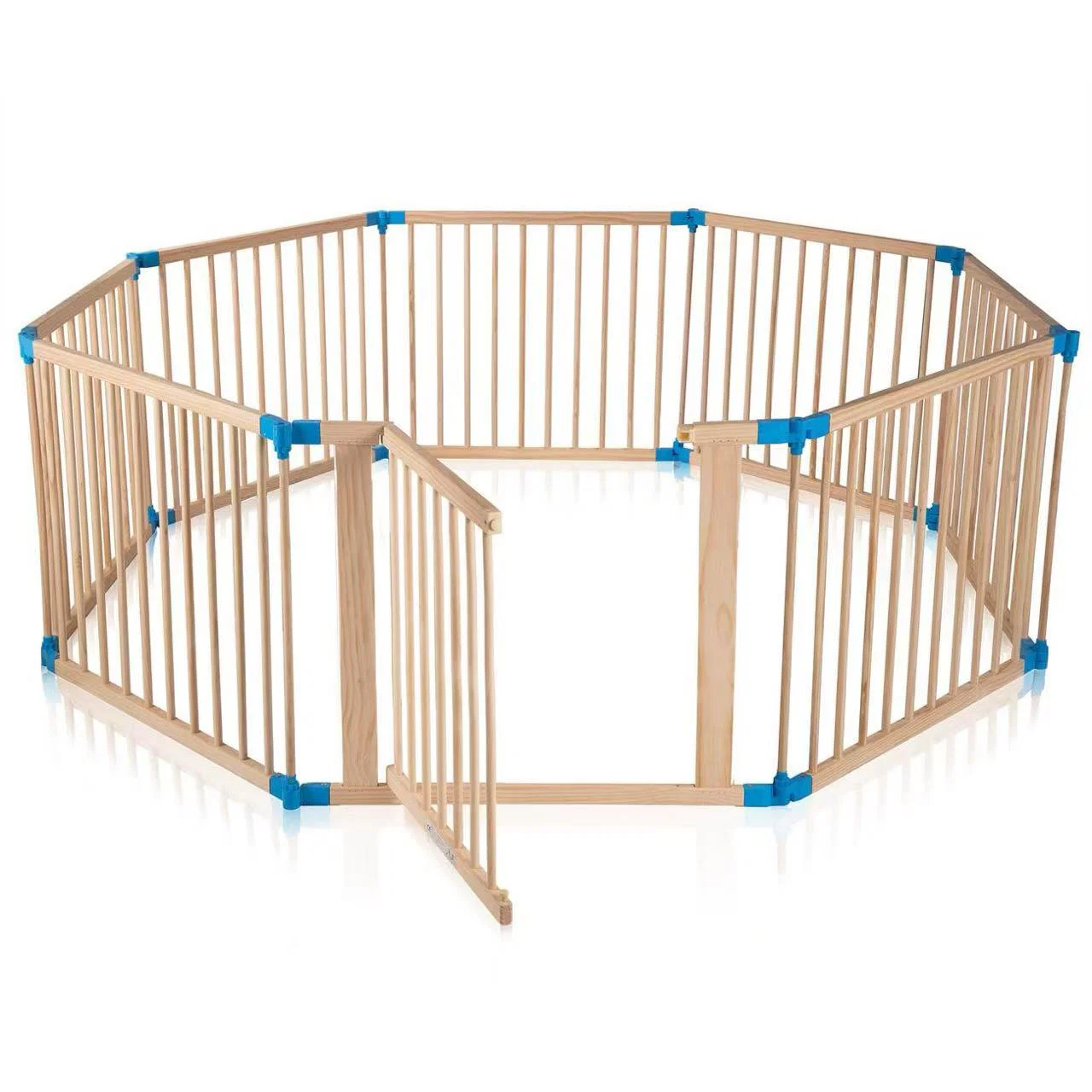 WOODEN BABY PLAYPEN 8PC - Image 5