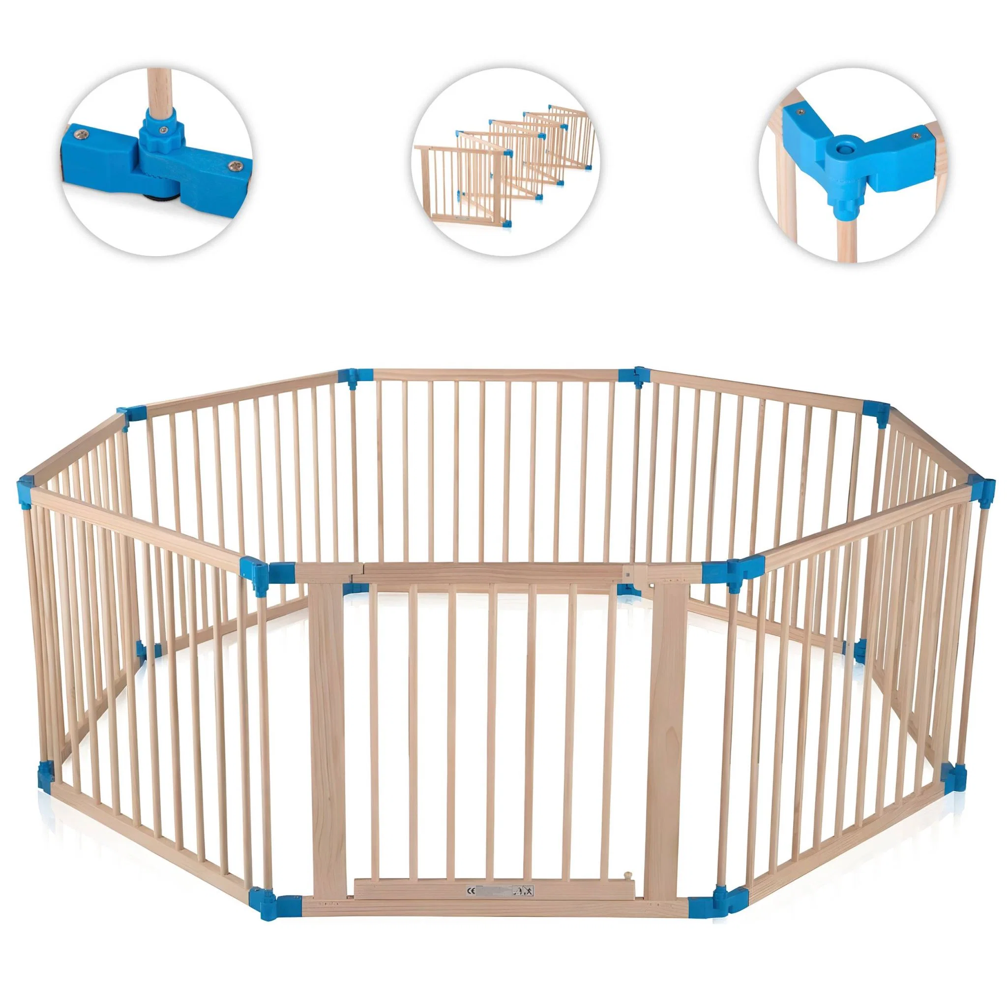 WOODEN BABY PLAYPEN 8PC - Image 7