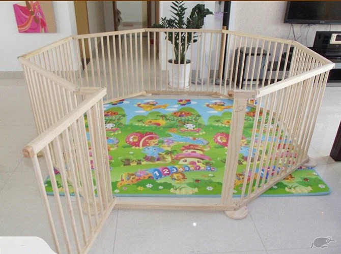 8PC WOODEN BABY PLAYPEN - Image 13