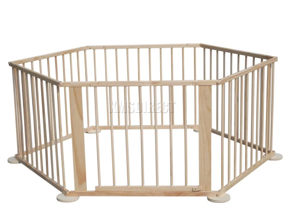 8PC WOODEN BABY PLAYPEN - Image 8