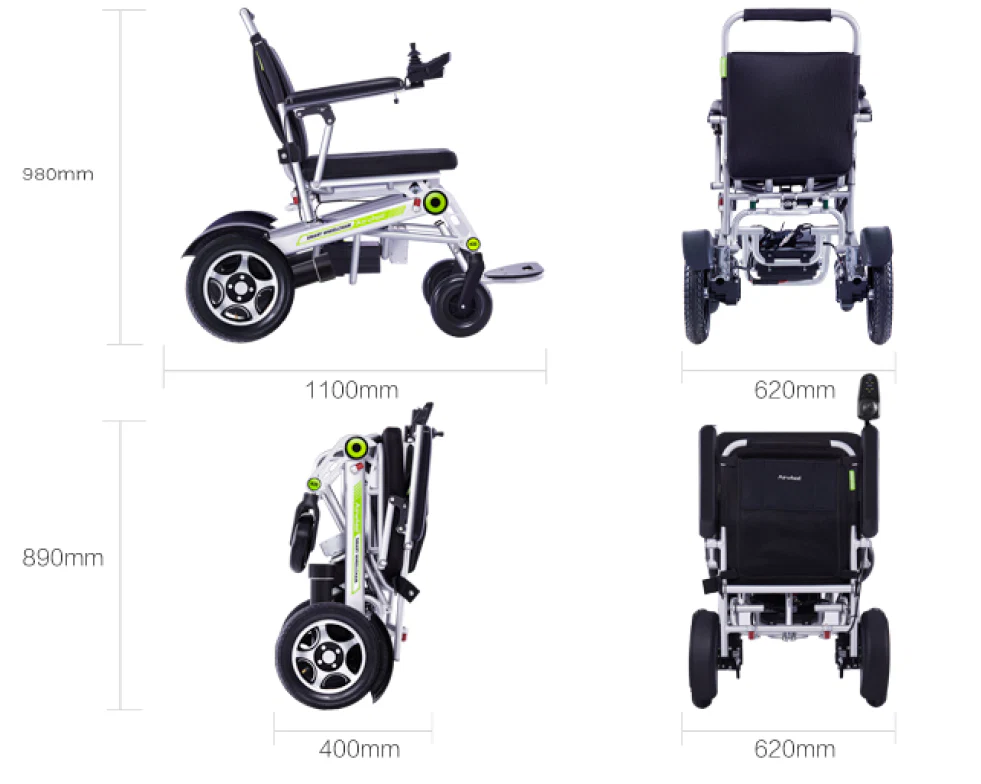 Airwheel H3T Auto-Folding Electric Wheelchair With remote control - Image 10