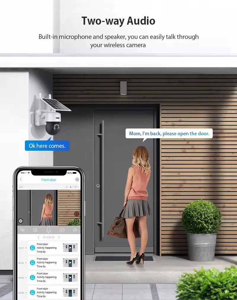 Anspo 4G SIM SOLAR security camera wireless free batteries and 64GB card White - Image 12