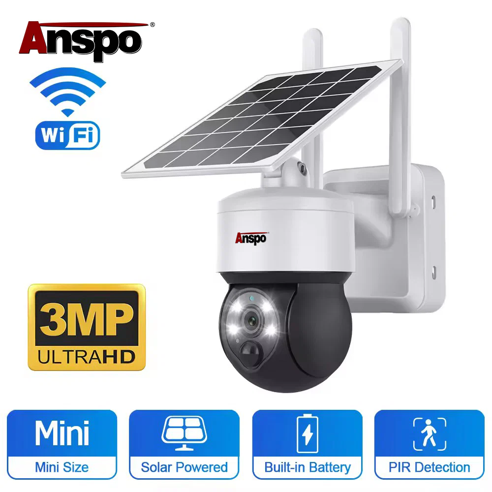 Anspo 4G SIM SOLAR security camera wireless free batteries and 64GB card White - Image 13
