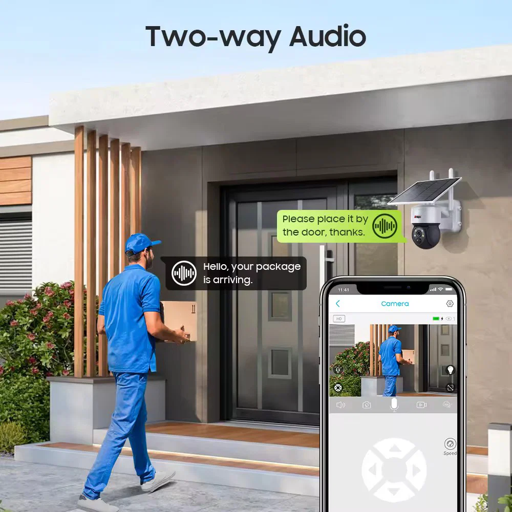 Anspo 4G SIM SOLAR security camera wireless free batteries and 64GB card White - Image 8