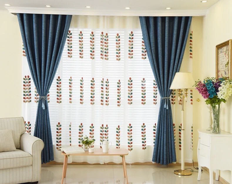 100% Blockout Blue Readymade Curtain drapes – 8 sizes - Image 5