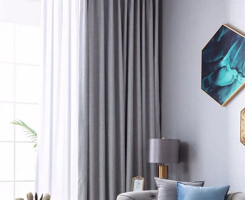 100% Blockout Grey Readymade Curtain drapes – 8 sizes - Image 6