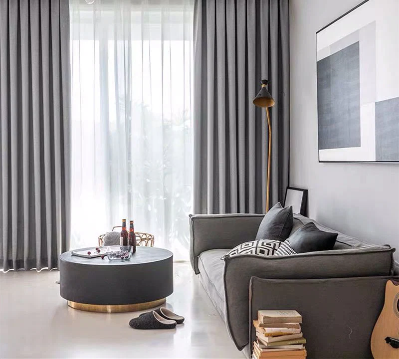 Readymade Curtain 100% Blockout Silver Curtains drapes – 8 sizes - Image 3