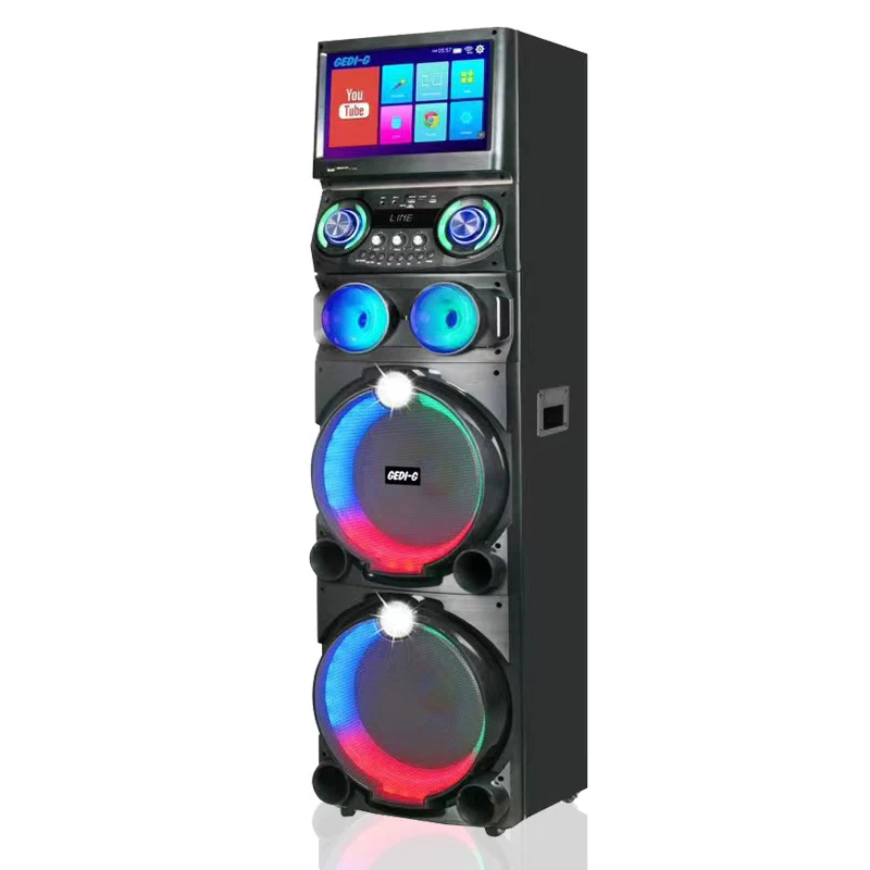 All in 1 Karaoke Machine Touch Screen, Bluetooth party speaker with Wireless microphone - Image 3
