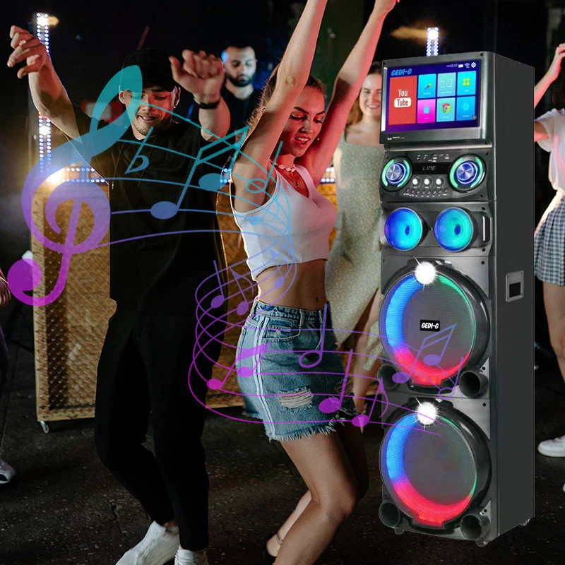 All in 1 Karaoke Machine Touch Screen, Bluetooth party speaker with Wireless microphone - Image 7