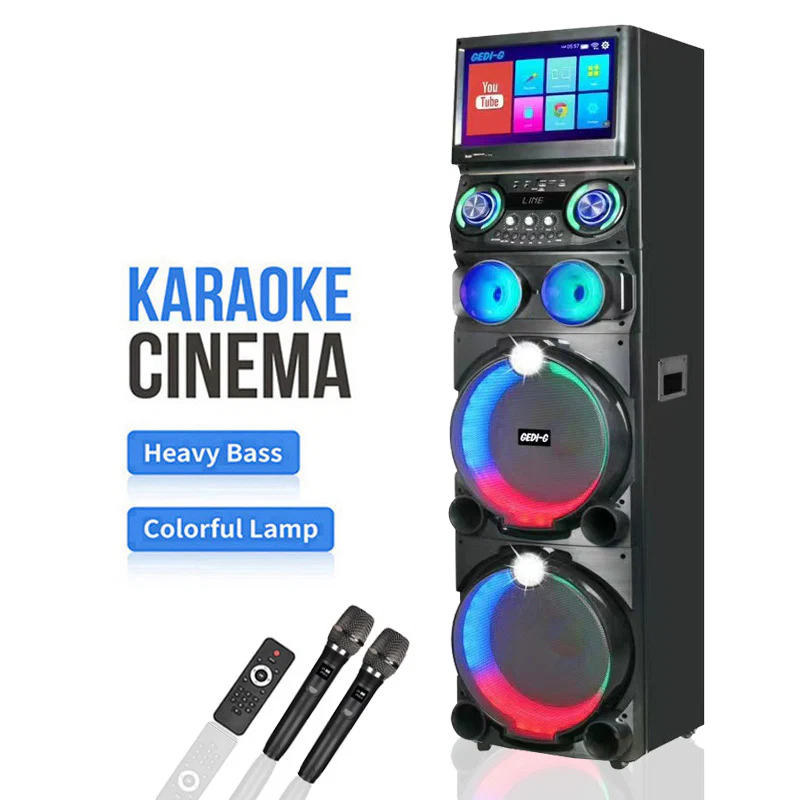 All in 1 Karaoke Machine Touch Screen, Bluetooth party speaker with Wireless microphone - Image 8