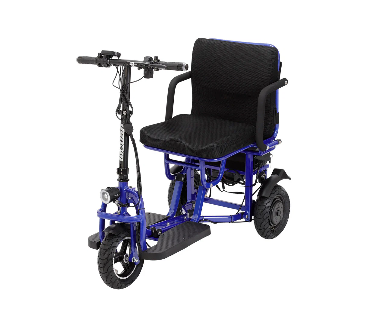 Foldable 3 wheel electric scooter mobility scooter Blue - Image 10