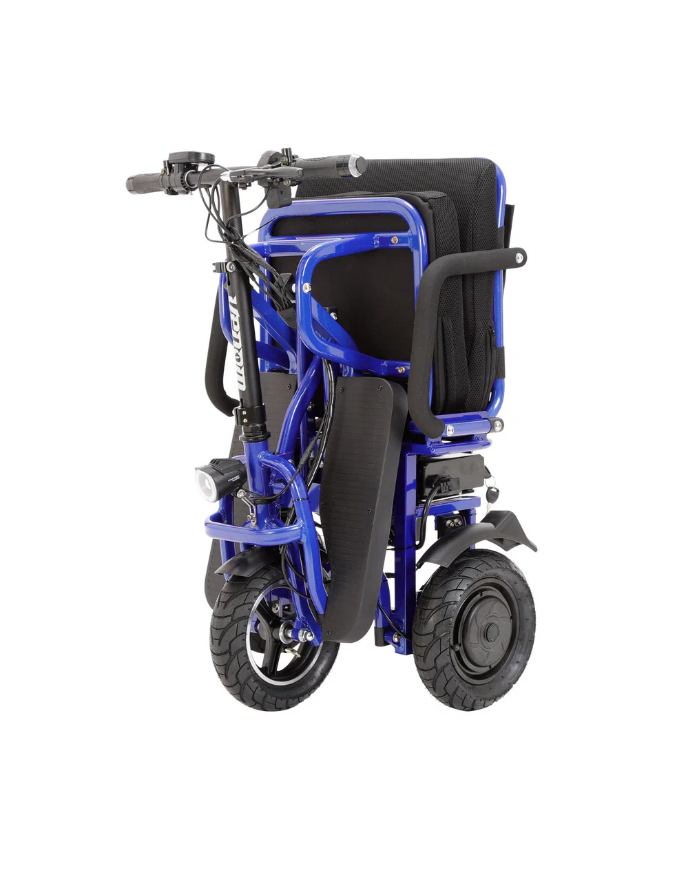 Foldable 3 wheel electric scooter mobility scooter Blue - Image 3