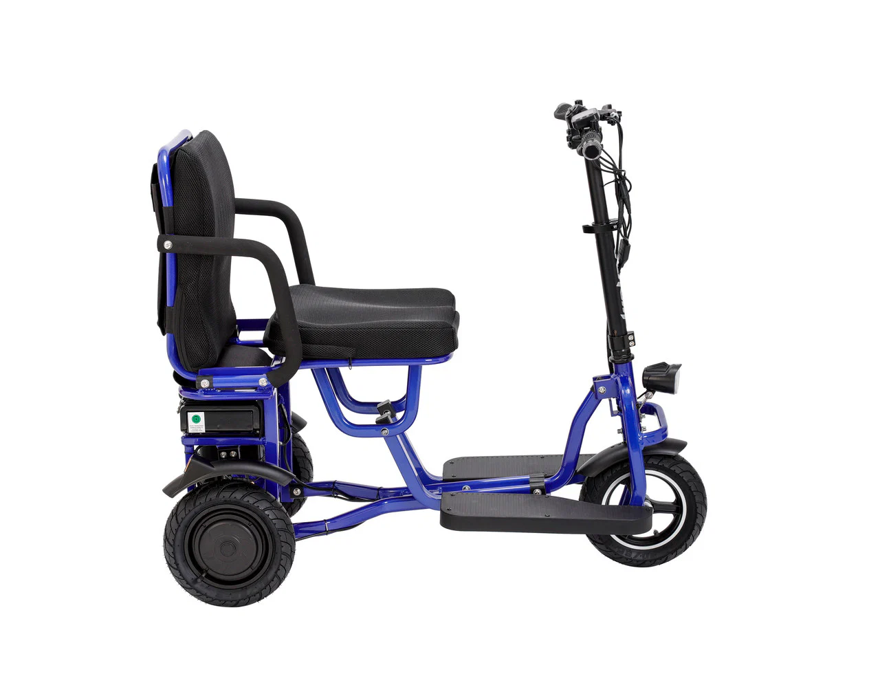 Foldable 3 wheel electric scooter mobility scooter Blue - Image 7