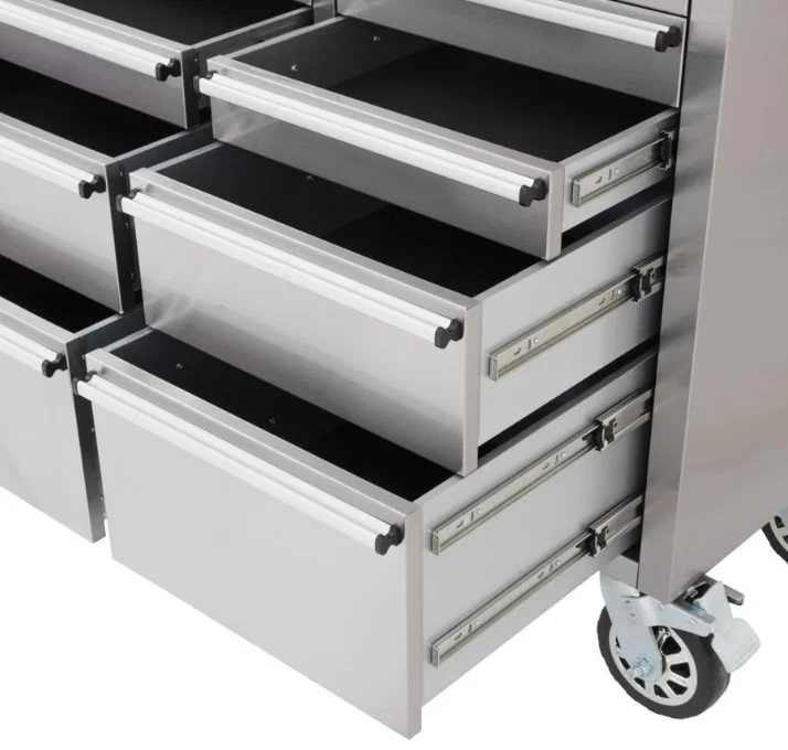 72 Inch 15 Drawers stainless Steel Tool Chest workbench - Image 8