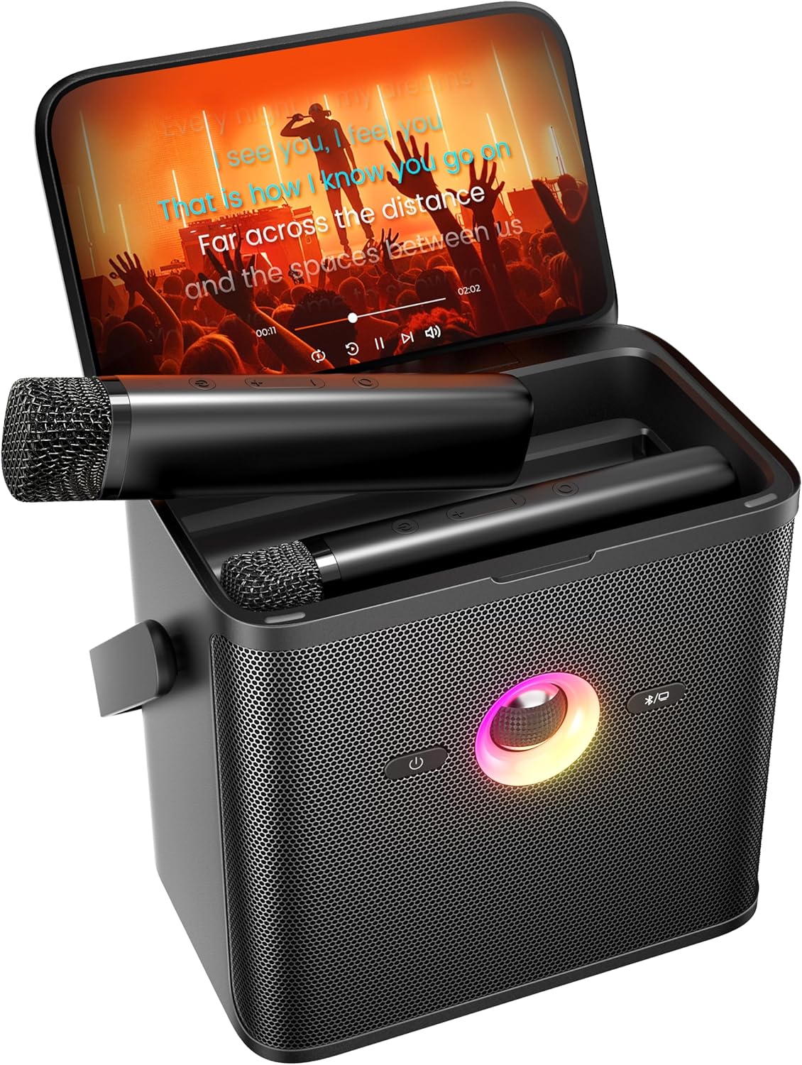 Ikarao S3 Karaoke Machine System With 7″ Touch Screen Wireless Mic - Image 8