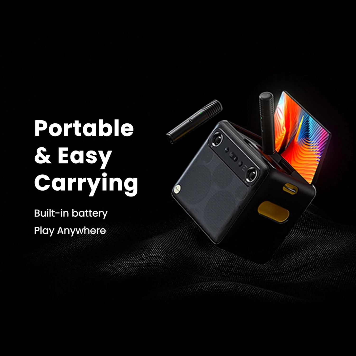 Ikarao Break X2 Karaoke Machine System With 10.1″ Touch Screen Wireless Mic - Image 11