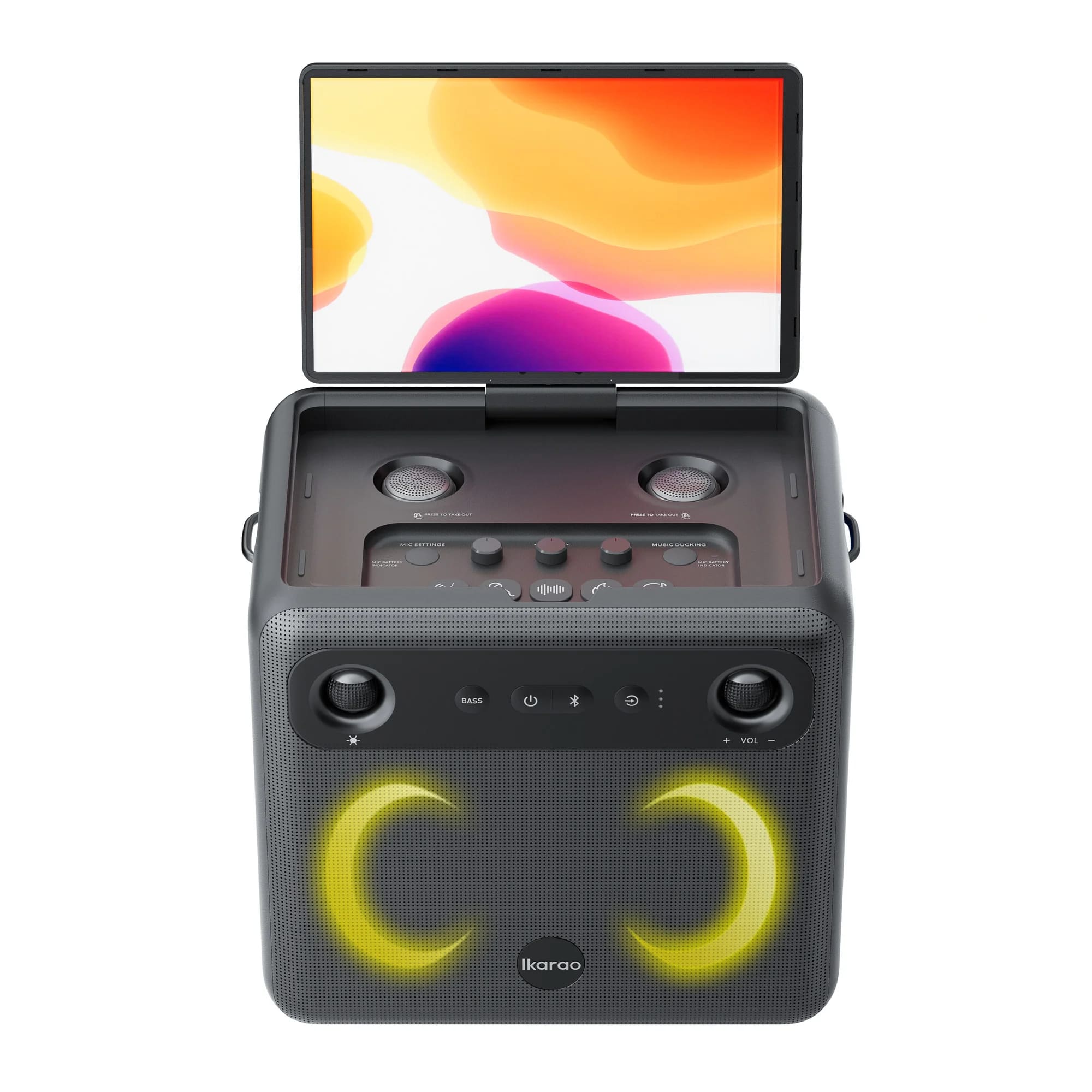 Ikarao Break X2 Karaoke Machine System With 10.1″ Touch Screen Wireless Mic - Image 8