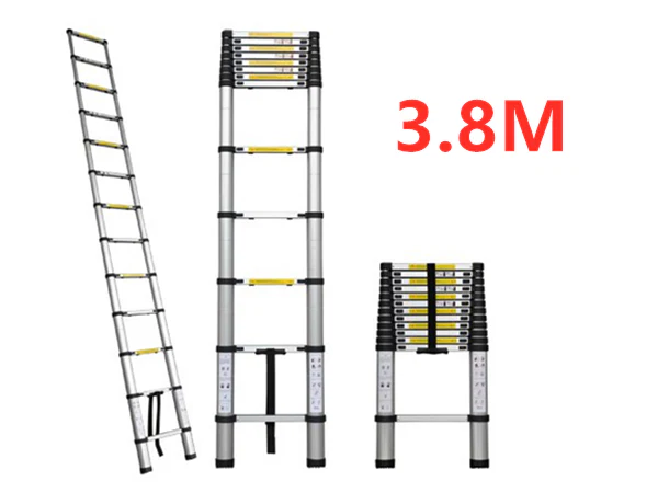 Ladder Telescopic Aluminium Extension Ladder 1m-3.8m - Image 4