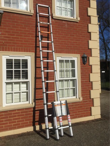 Ladder Telescopic Aluminium Extension Ladder 1m-3.8m - Image 7