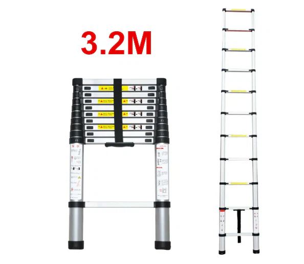 Ladder Telescopic Aluminium Extension Ladder 3.2m - Image 3