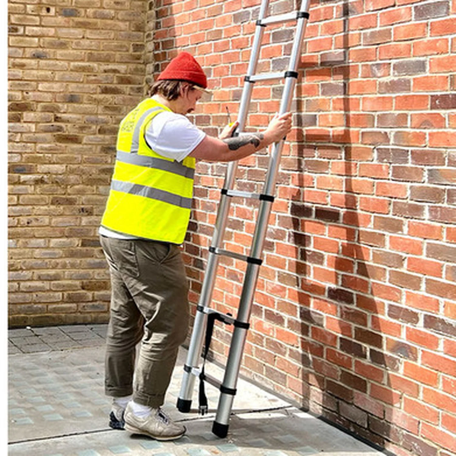 Ladder Telescopic Aluminium Extension Ladder 3.2m - Image 8