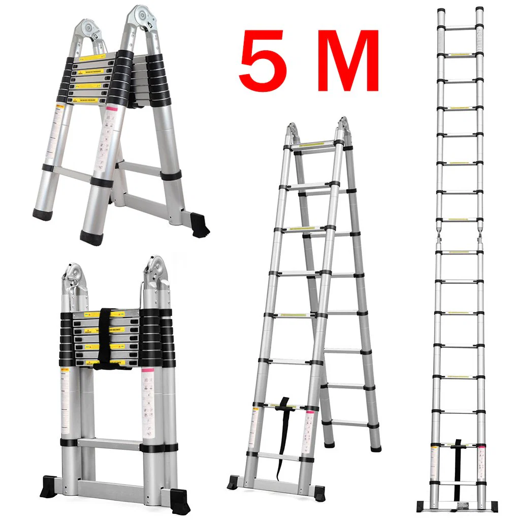 Ladder Telescopic Aluminum Extension 5m - Image 6