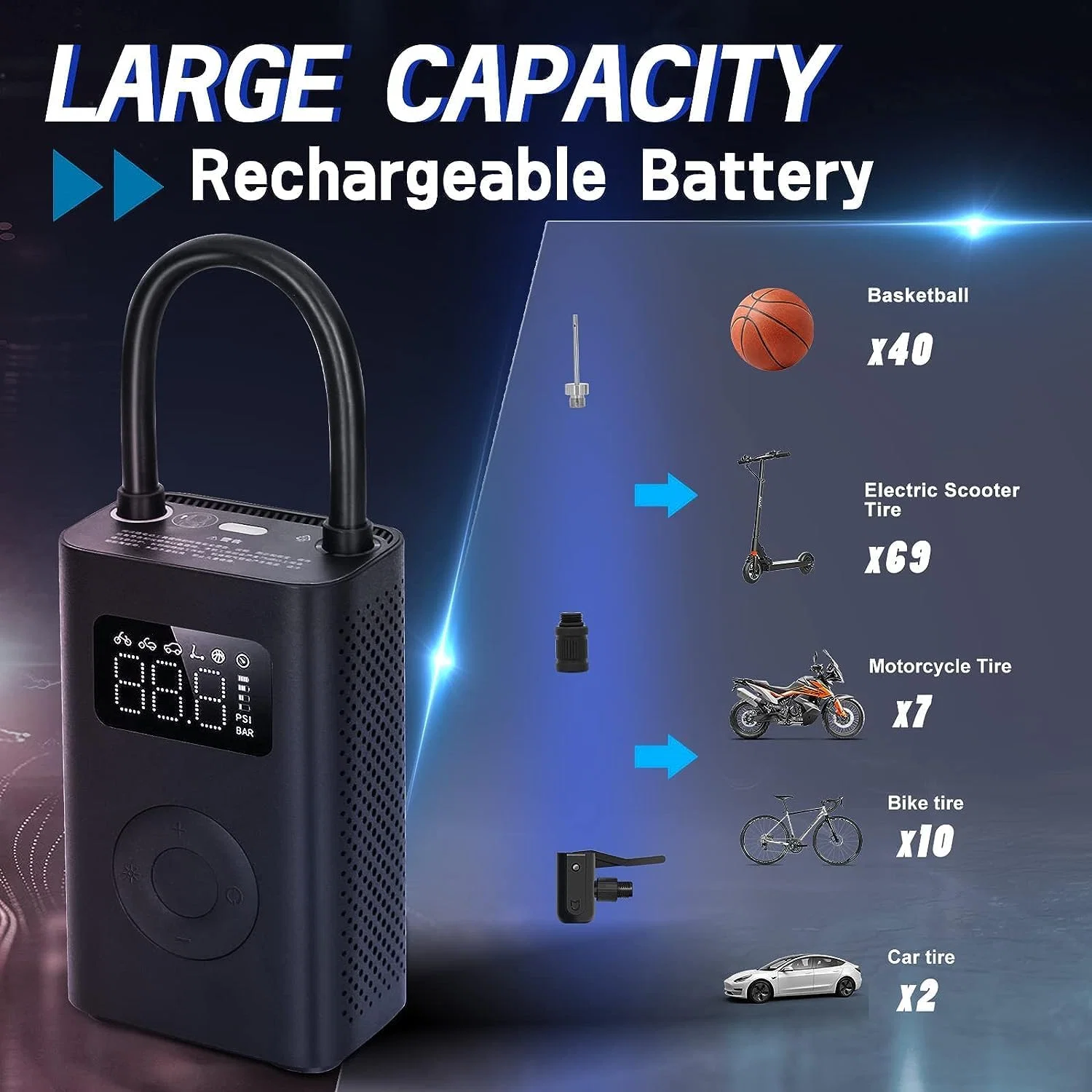 MI PUMP 2 Xiaomi Portable Air Pump 2 - Image 7