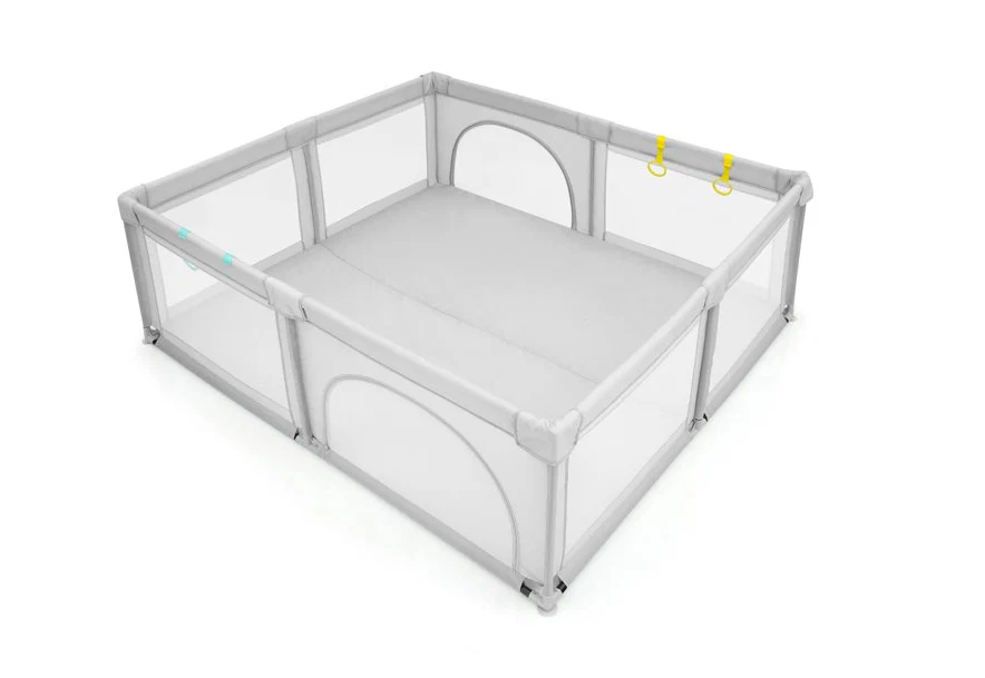 Baby Playpen light grey 180x150cm - Image 4