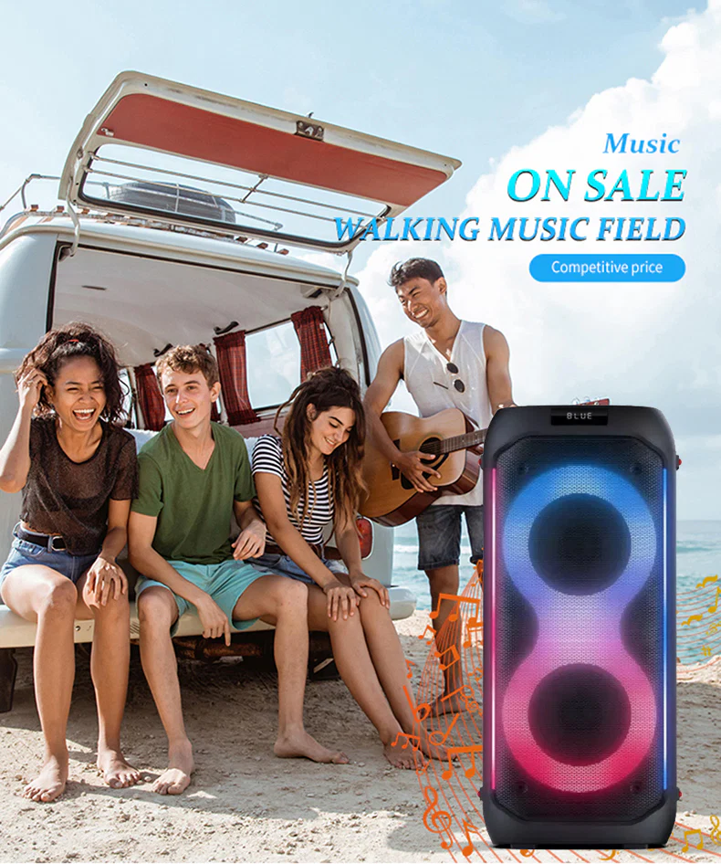 Bluetooth party speaker with microphone 2 x 6.5″ bass Partybox 610 - Image 3