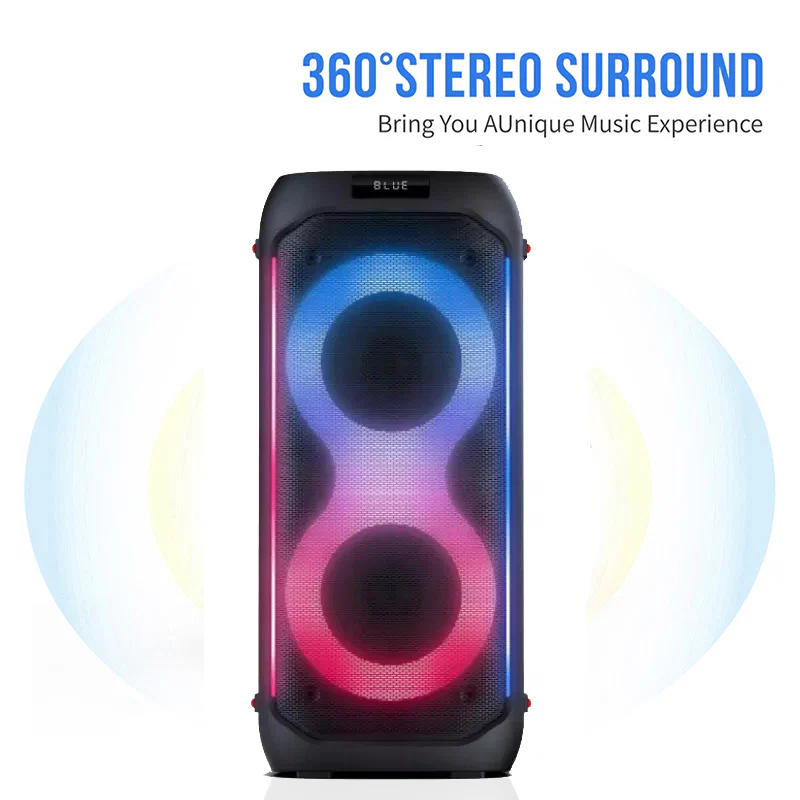 Bluetooth party speaker with microphone 2 x 6.5″ bass Partybox 610 - Image 7
