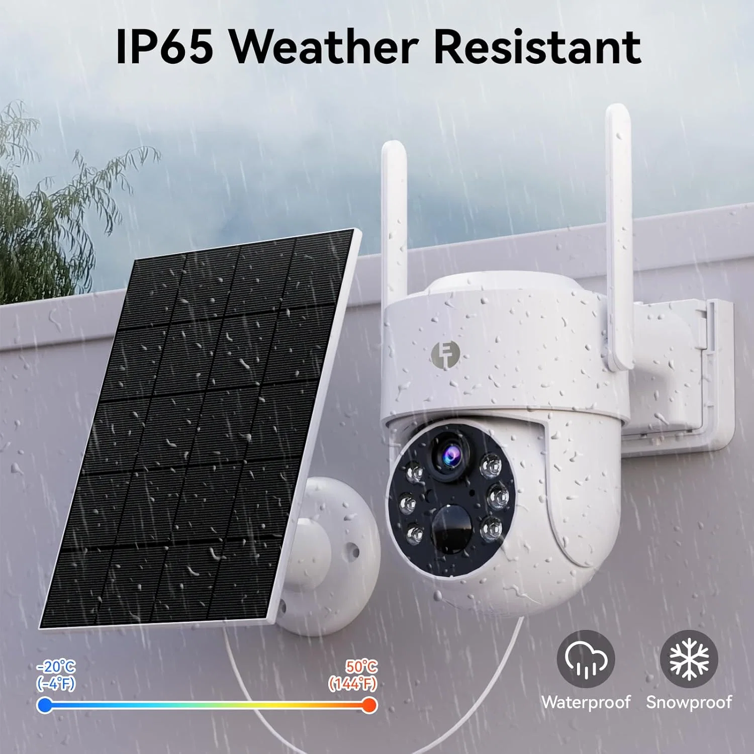 Wireless Security Camera SOLAR WIFI and battery powered free batteries and 64GB storage card - Image 3