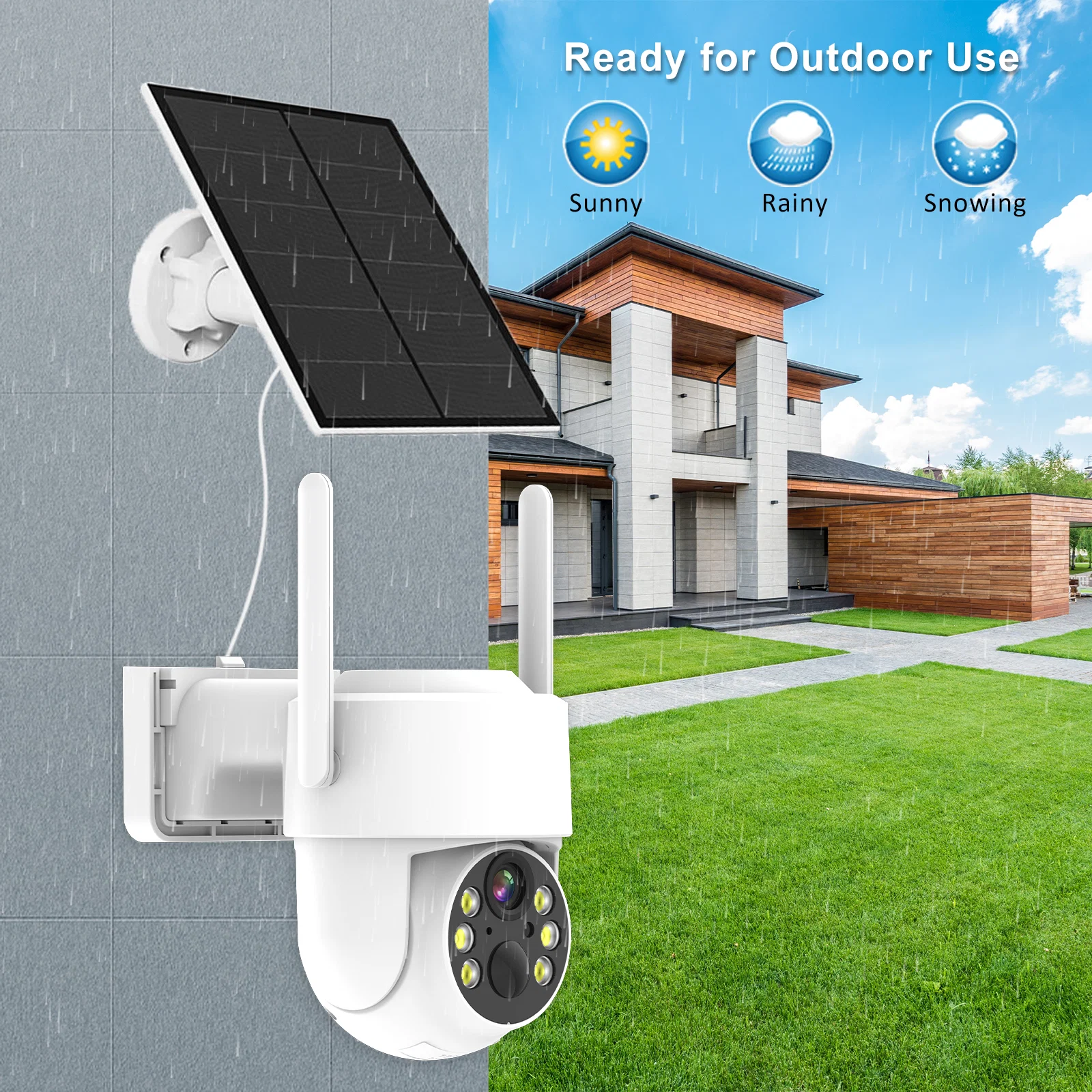 Wireless Security Camera SOLAR WIFI and battery powered free batteries and 64GB storage card - Image 7