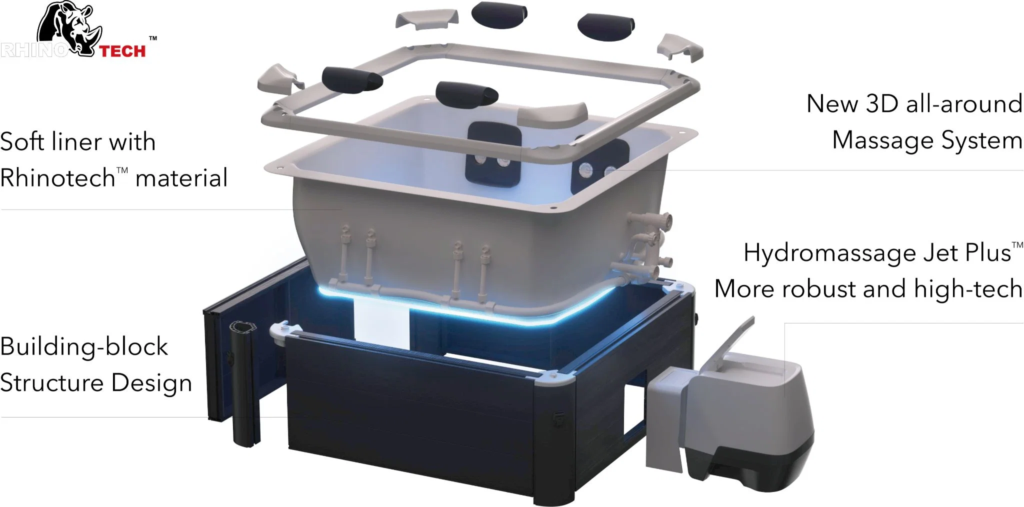 M Spa Oslo Plus 1.8m square, Air Jet massage, filtration system, APP - Image 13