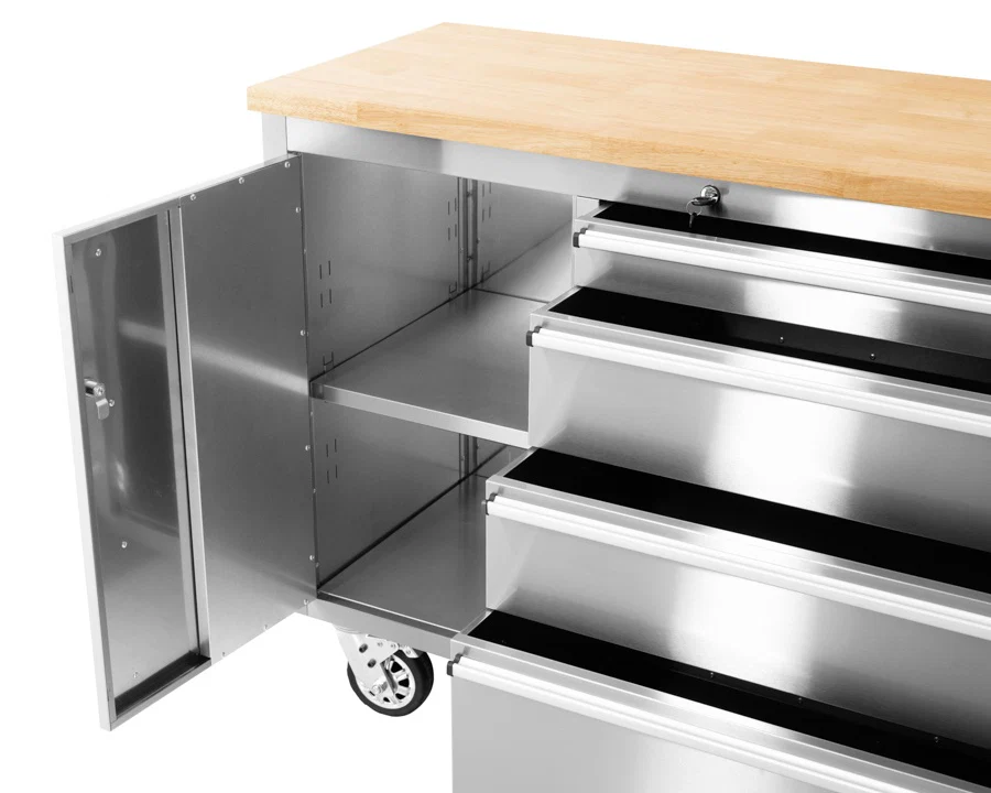 48 inch Stainless Steel 4 Drawer Work Bench tool chest Tool Box Chest Cabinet - Image 7