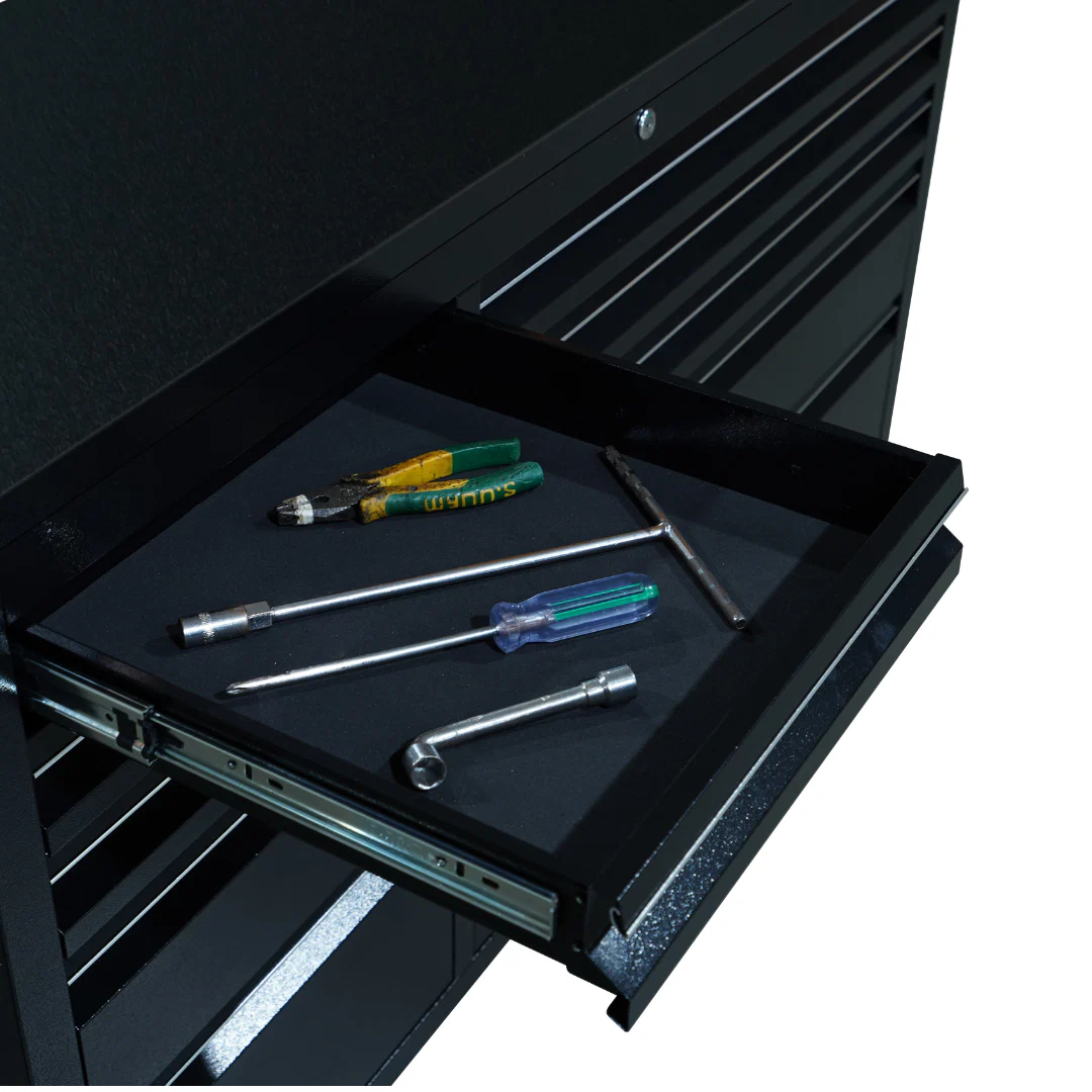 55 inch Black 10 Drawer Work Bench tool chest Tool Box Chest Cabinet - Image 5