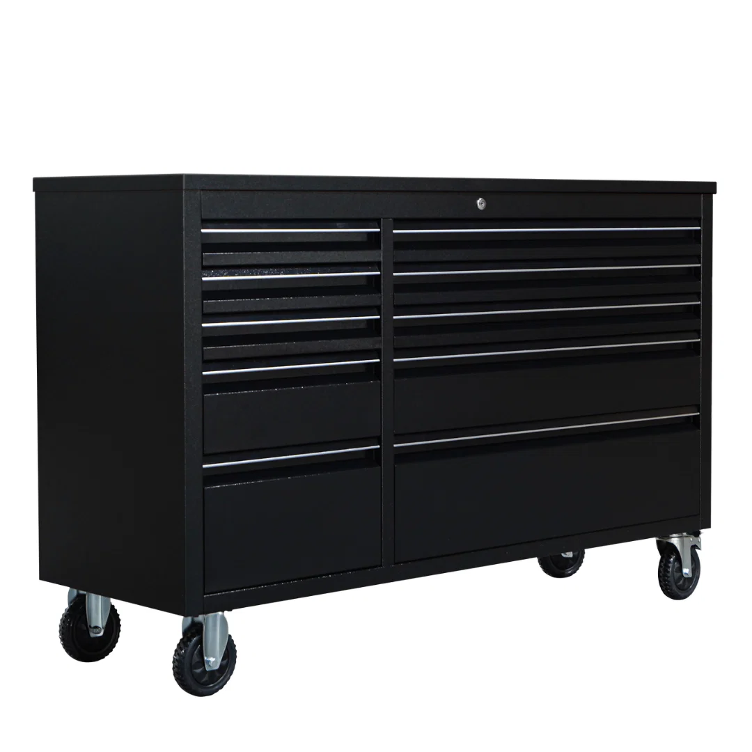 55 inch Black 10 Drawer Work Bench tool chest Tool Box Chest Cabinet - Image 9