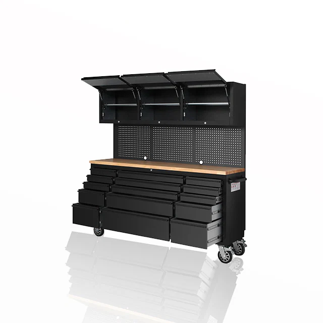 72 Inch 18 Drawers black Tool Chest workbench - Image 3